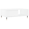 Weißer Couchtisch Claus 90x60x35cm (Holz)