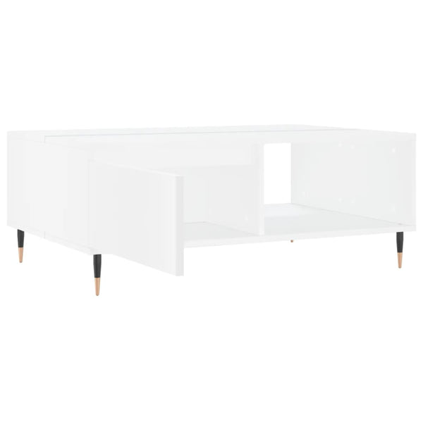 Weißer Couchtisch Claus 90x60x35cm (Holz)