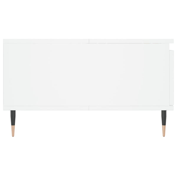 Weißer Couchtisch Claus 90x60x35cm (Holz)