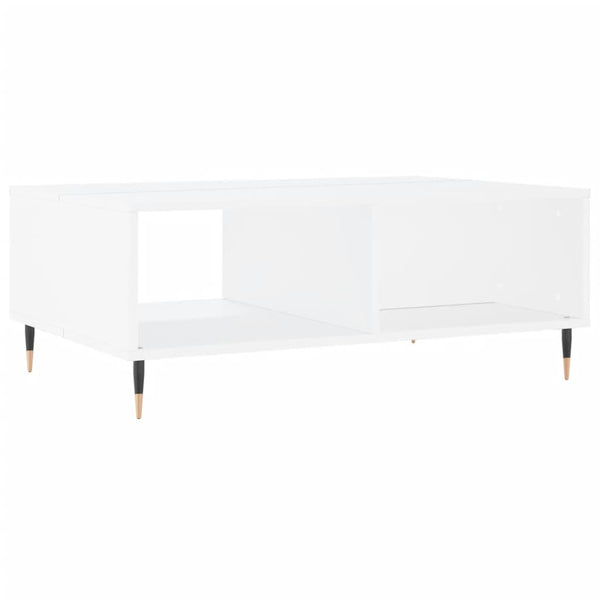Weißer Couchtisch Claus 90x60x35cm (Holz)