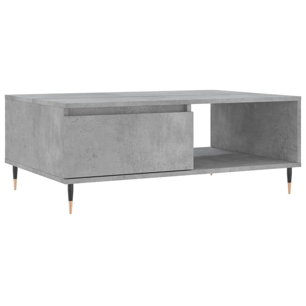 Couchtisch Claus 90x60x35cm, Betongrau (Holz)