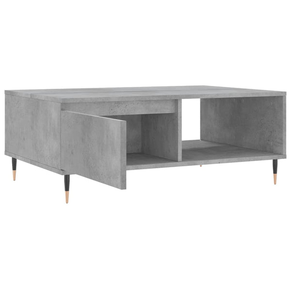 Couchtisch Claus 90x60x35cm, Betongrau (Holz)
