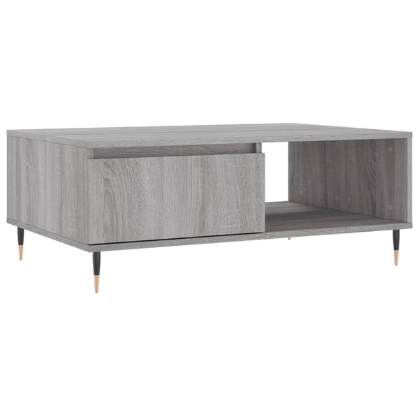Grauer Couchtisch Claus 90x60x35cm (Holz)