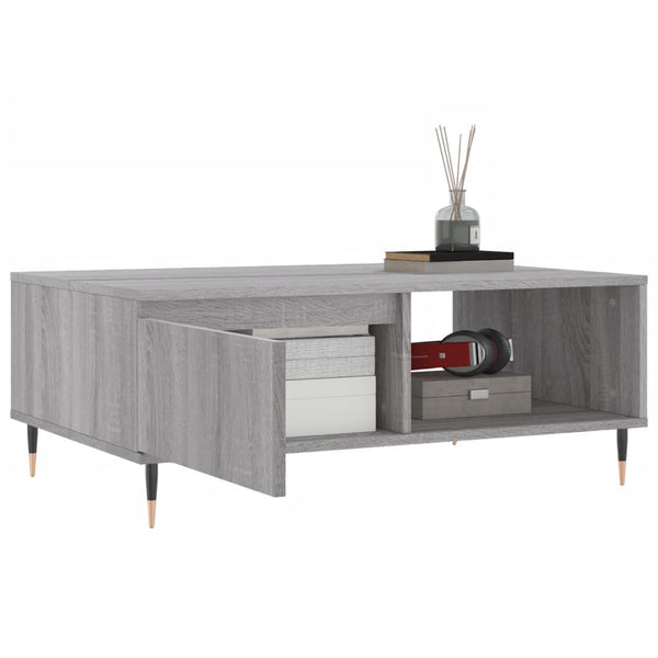 Grauer Couchtisch Claus 90x60x35cm (Holz)