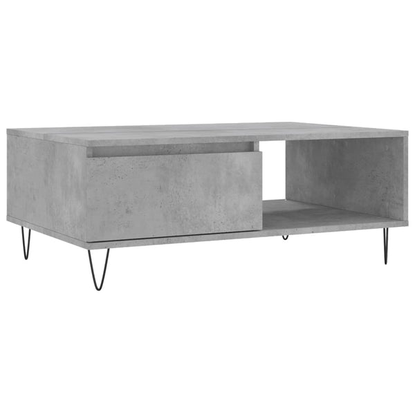 Betongrauer Couchtisch Solution 90x60x35cm (Holz)