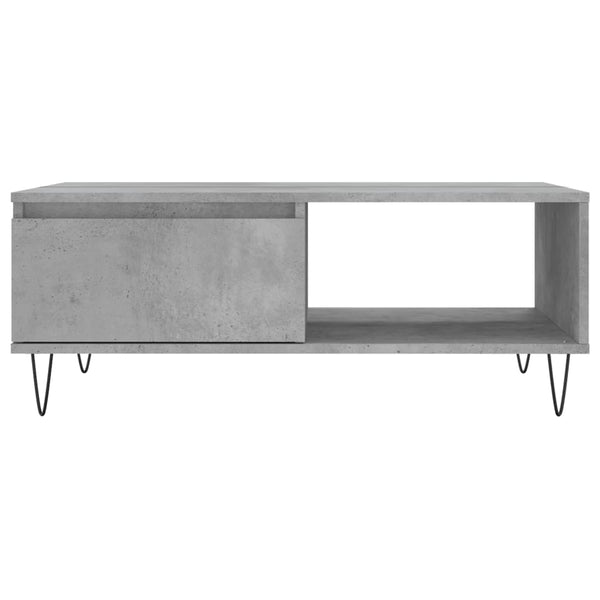 Betongrauer Couchtisch Solution 90x60x35cm (Holz)