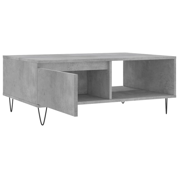 Betongrauer Couchtisch Solution 90x60x35cm (Holz)