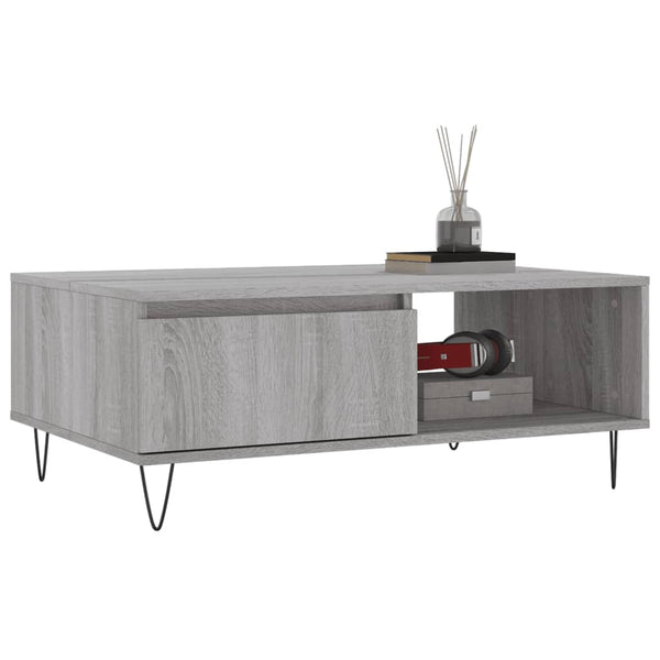 Grauer Couchtisch Solution 90x60x35cm (Holz)