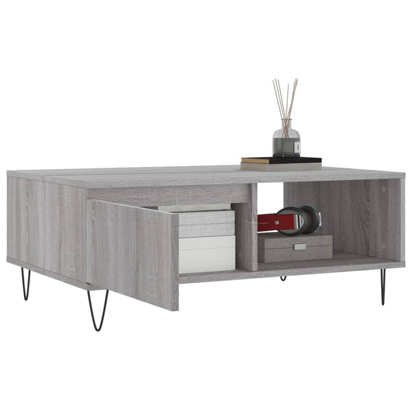 Grauer Couchtisch Solution 90x60x35cm (Holz)