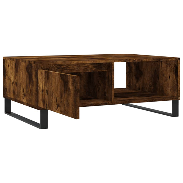 Couchtisch Shanequa aus geräucherter Eiche 90x60x35cm (Holz)