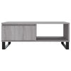 Grauer Couchtisch Shanequa 90x60x35cm (Holz)