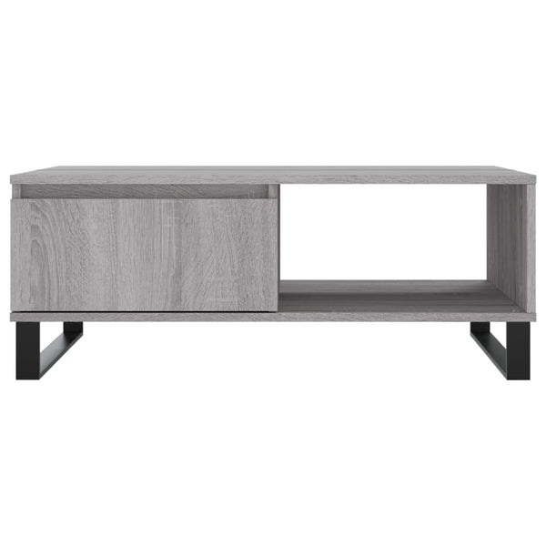 Grauer Couchtisch Shanequa 90x60x35cm (Holz)