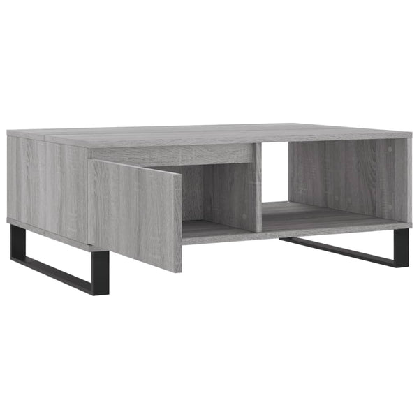 Grauer Couchtisch Shanequa 90x60x35cm (Holz)