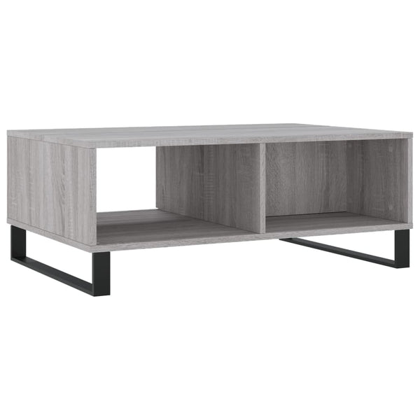 Grauer Couchtisch Shanequa 90x60x35cm (Holz)