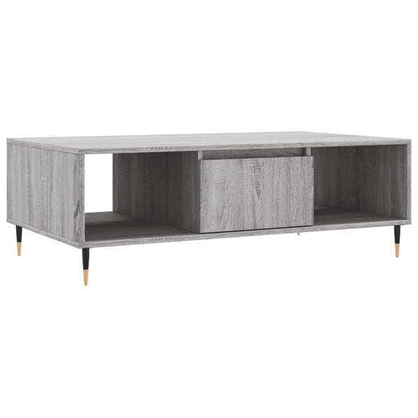 Grauer Couchtisch Chirachita 104x60x35cm (Holz)