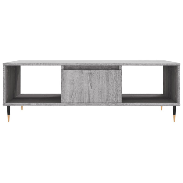 Grauer Couchtisch Chirachita 104x60x35cm (Holz)