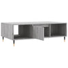 Grauer Couchtisch Chirachita 104x60x35cm (Holz)