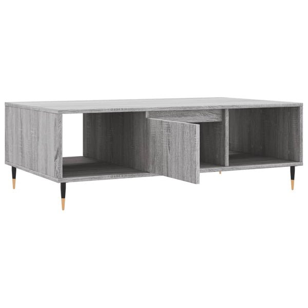 Grauer Couchtisch Chirachita 104x60x35cm (Holz)