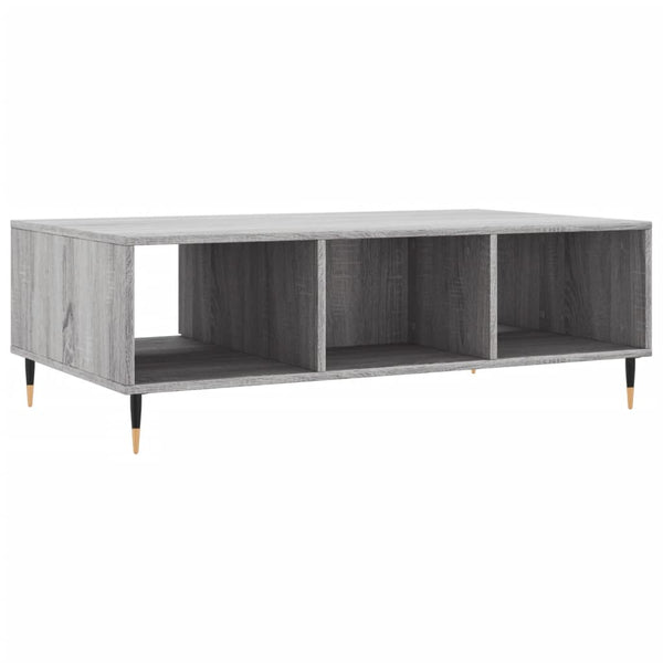 Grauer Couchtisch Chirachita 104x60x35cm (Holz)