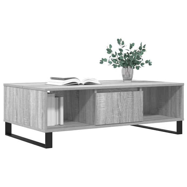 Grauer Couchtisch Finu 104x60x35cm (Holz)