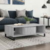 Grauer Couchtisch Finu 104x60x35cm (Holz)