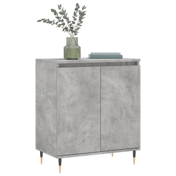 Betongraues Sideboard Lachita 60x35x70cm (Holz)