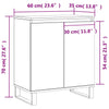 Graues Sideboard Lavada 60x35x70cm (Holz)