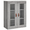 Grauer Wandschrank Silviana 69,5x34x90cm (Sonoma)