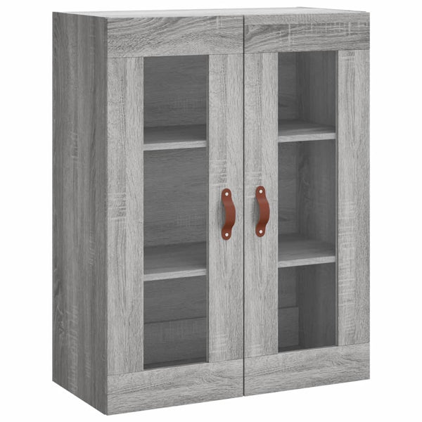 Grauer Wandschrank Silviana 69,5x34x90cm (Sonoma)