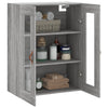 Grauer Wandschrank Silviana 69,5x34x90cm (Sonoma)