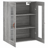 Grauer Wandschrank Silviana 69,5x34x90cm (Sonoma)