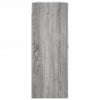 Grauer Wandschrank Silviana 69,5x34x90cm (Sonoma)