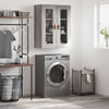 Grauer Wandschrank Silviana 69,5x34x90cm (Sonoma)