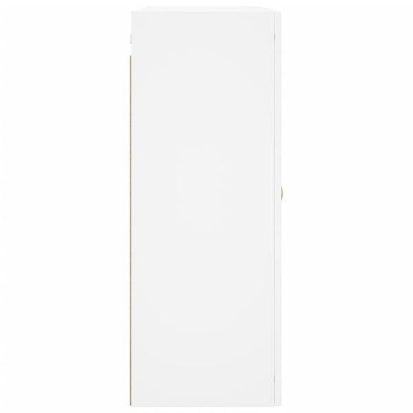 Weißer wandmontierter Schrank Onutiu 69,5x34x90cm