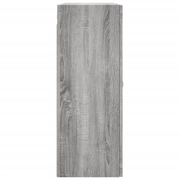 Grauer Wandschrank Onutiu 69,5x34x90cm (Sonoma)