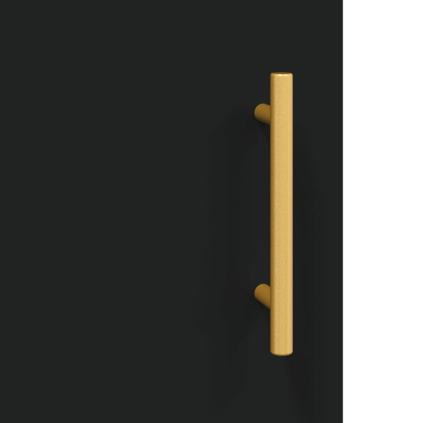 Schwarzer Wandschrank Stefia 69,5x34x90cm