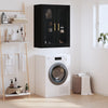 Schwarzer Wandschrank Stefia 69,5x34x90cm
