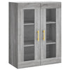 Grauer wandmontierter Schrank Stefia 69,5x34x90cm (Sonoma)