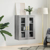 Grauer wandmontierter Schrank Stefia 69,5x34x90cm (Sonoma)