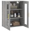Grauer wandmontierter Schrank Stefia 69,5x34x90cm (Sonoma)