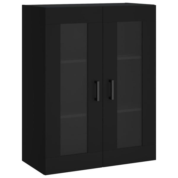 Schwarzer Wandregal Leliana 69,5x34x90cm