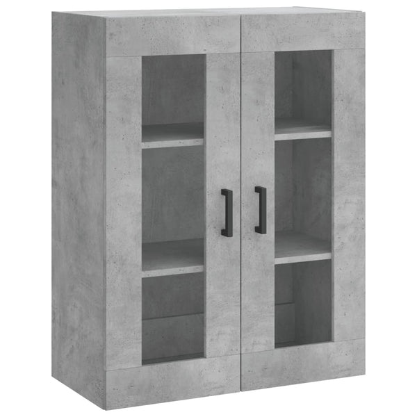 Betongrauer wandmontierter Schrank Leliana 69,5x34x90cm