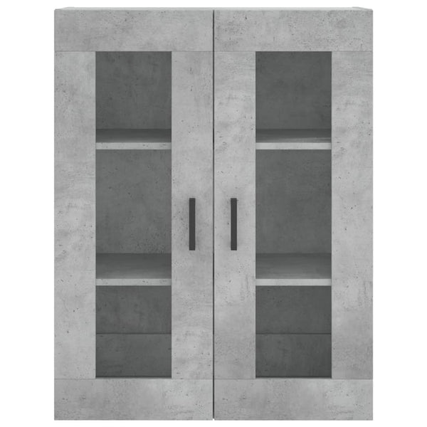 Betongrauer wandmontierter Schrank Leliana 69,5x34x90cm