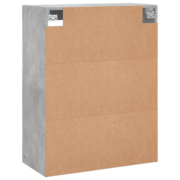 Betongrauer wandmontierter Schrank Leliana 69,5x34x90cm