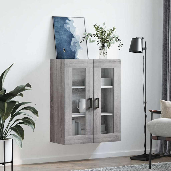 Grauer Wandschrank Leliana 69,5x34x90cm (Sonoma)