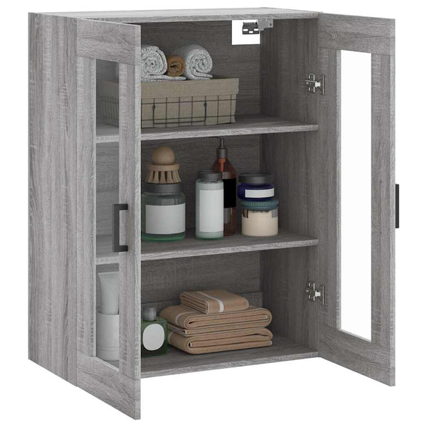 Grauer Wandschrank Leliana 69,5x34x90cm (Sonoma)