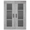 Grauer Wandschrank Leliana 69,5x34x90cm (Sonoma)