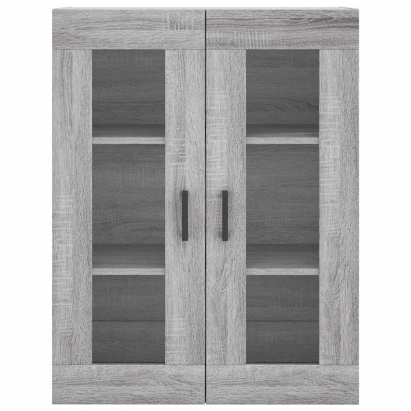 Grauer Wandschrank Leliana 69,5x34x90cm (Sonoma)