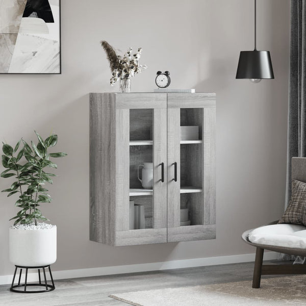 Grauer Wandschrank Tamuita 69,5x34x90cm (Sonoma)