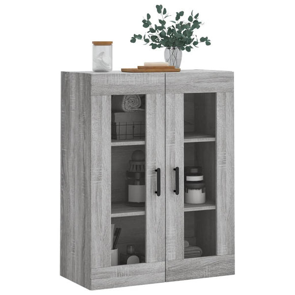 Grauer Wandschrank Tamuita 69,5x34x90cm (Sonoma)